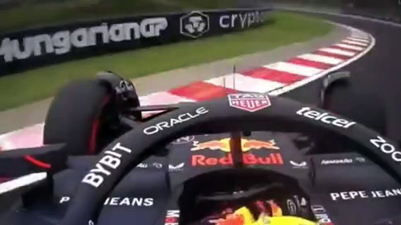 Perez Hard Crashes Hungary 2024 Qualifying 1
