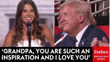 Trump's Granddaughter Kai Comes Onstage And Praises Grandfather