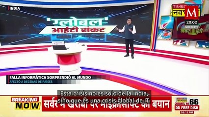 Colapso cibernético mundial provoca fallas en aeropuertos, bancos y hospitales