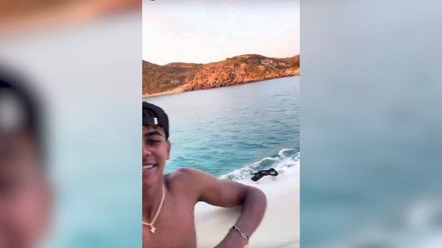 Lamine Yamal de vacaciones en Grecia