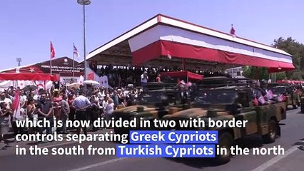 Stark divide on show as Cyprus marks 50 years since Turkish invasion