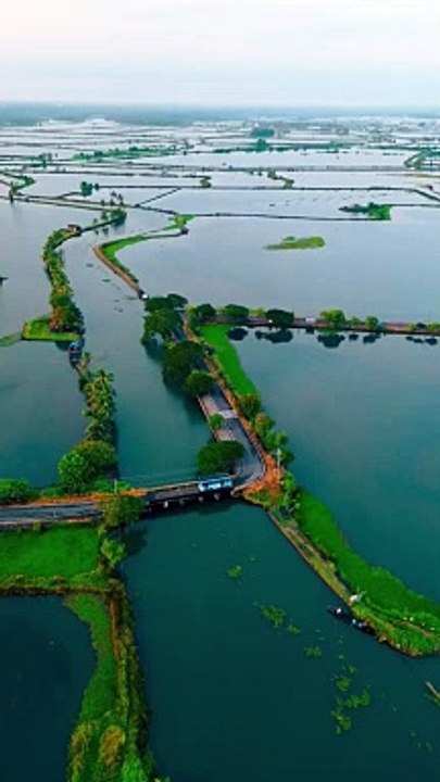 Roads through water