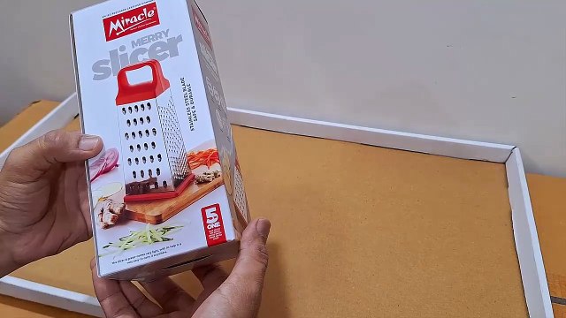Unboxing and Review of Stainless Steel 4 Side Grater with Plastic Handle Carrot Grater and Slicer for Cheese, Vegetables, Ginger, Garlic