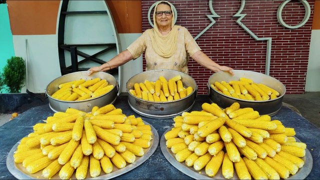 MASALA BHUTTA (CHALLI) | Sweet And Tangy Corn Making | Indian Street Food | street Food
