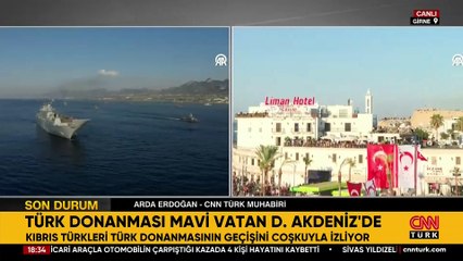 Son Dakika Haberi: Gökyüzünde Akıncı, denizde TCG Anadolu... Kıbrıs'ta gövde gösterisi!