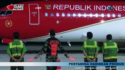 Presiden Jokowi Tiba dari Abu Dhabi di Pangkalan TNI AU Halim Perdanakusuma Disambut Kapolri Jenderal Polisi Listyo Sigit Prabowo