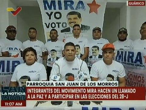 Guárico | Movimiento Mira reafirma su apoyo al candidato presidencial Nicolás Maduro