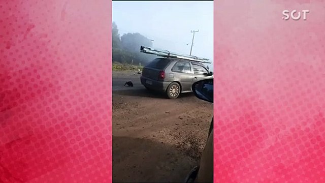 Motorista fica preso às ferragens após colisão com caminhão na PR-438 nos Campos Gerais do Paraná