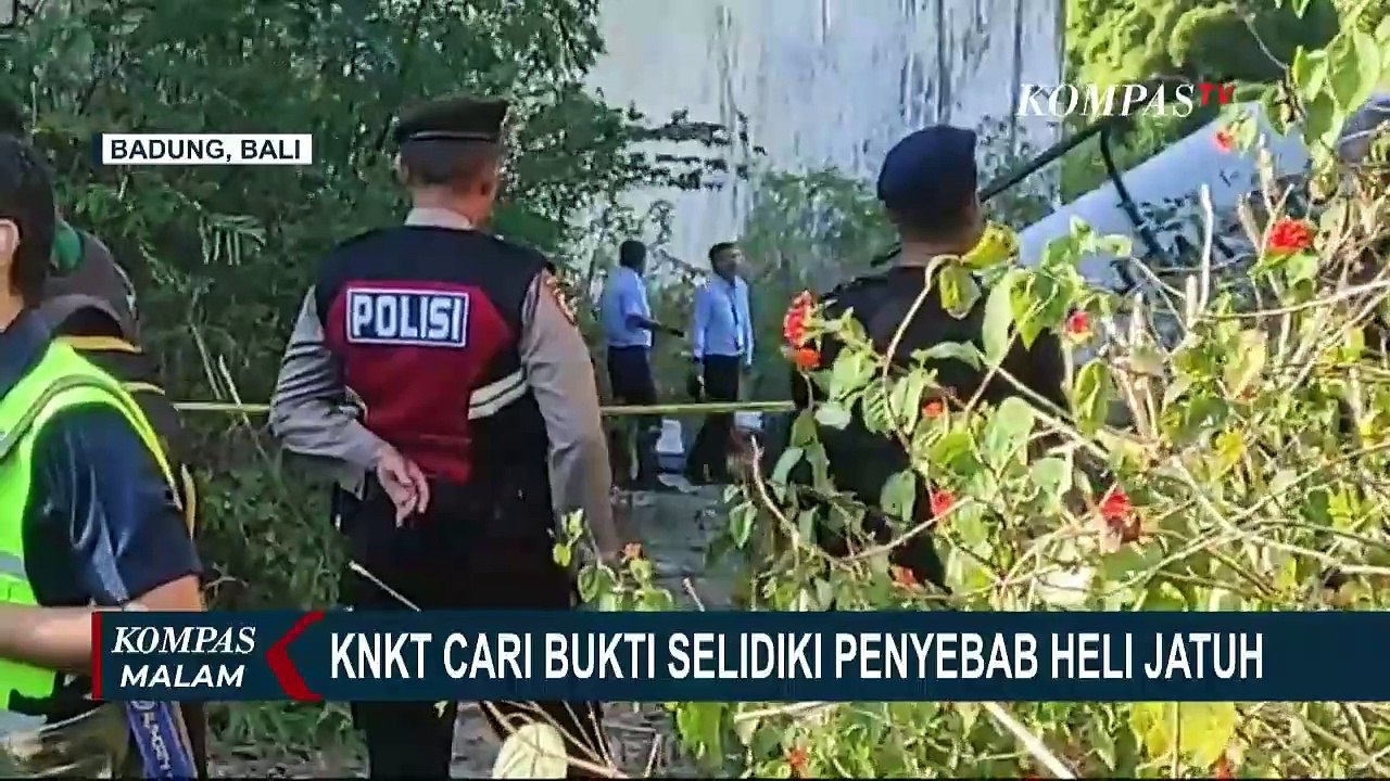KNKT Investigasi Penyebab Jatuhnya Helikopter di Kawasan Pantai Suluban Bali