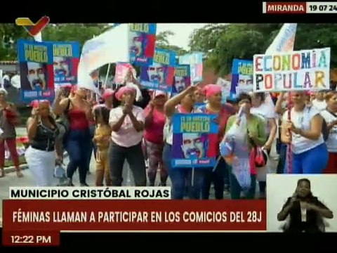 Féminas del estado Miranda se movilizaron en apoyo al candidato Nicolás Maduro