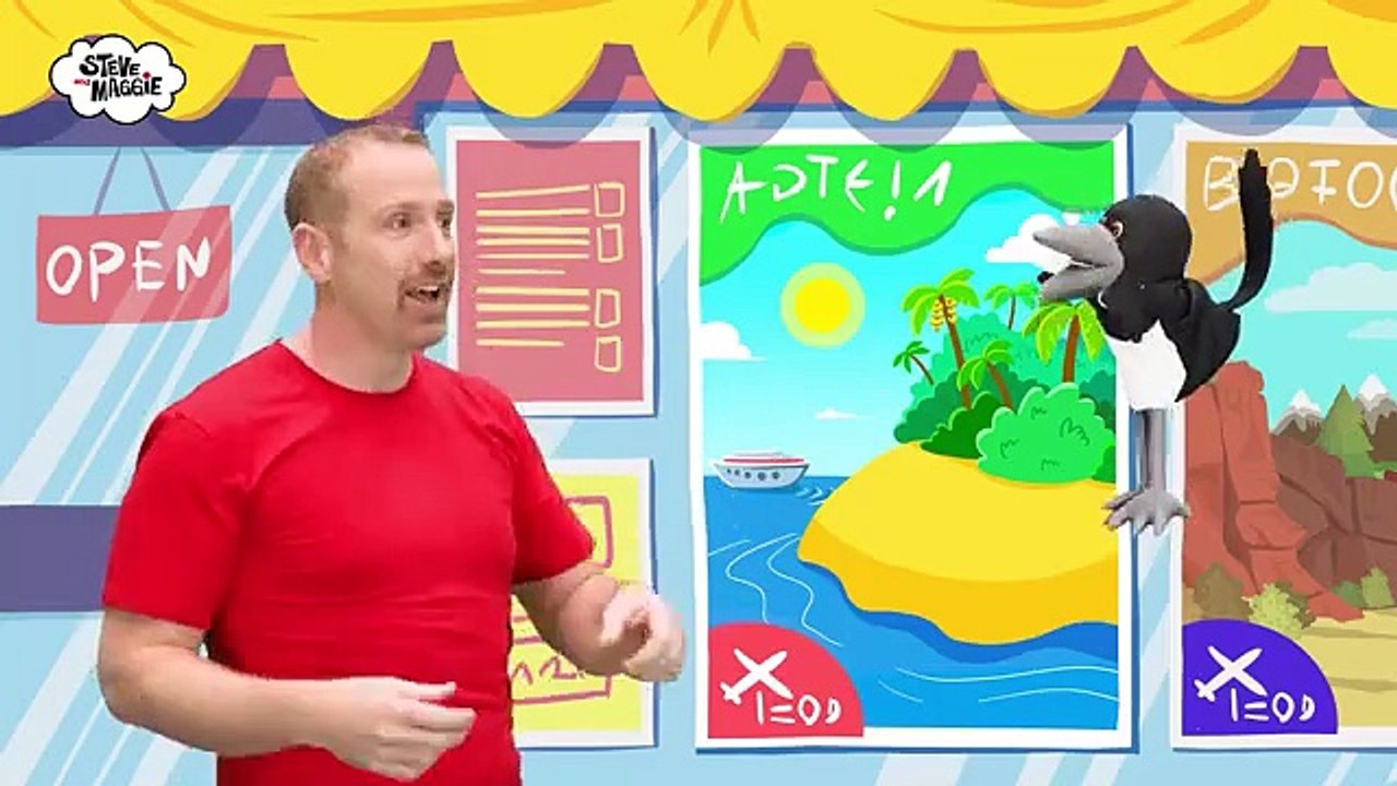 Animal_Islands_Adventure_for_Kids_with_Steve_and_Maggie___Silly_Safari_Animals_Story(360p)