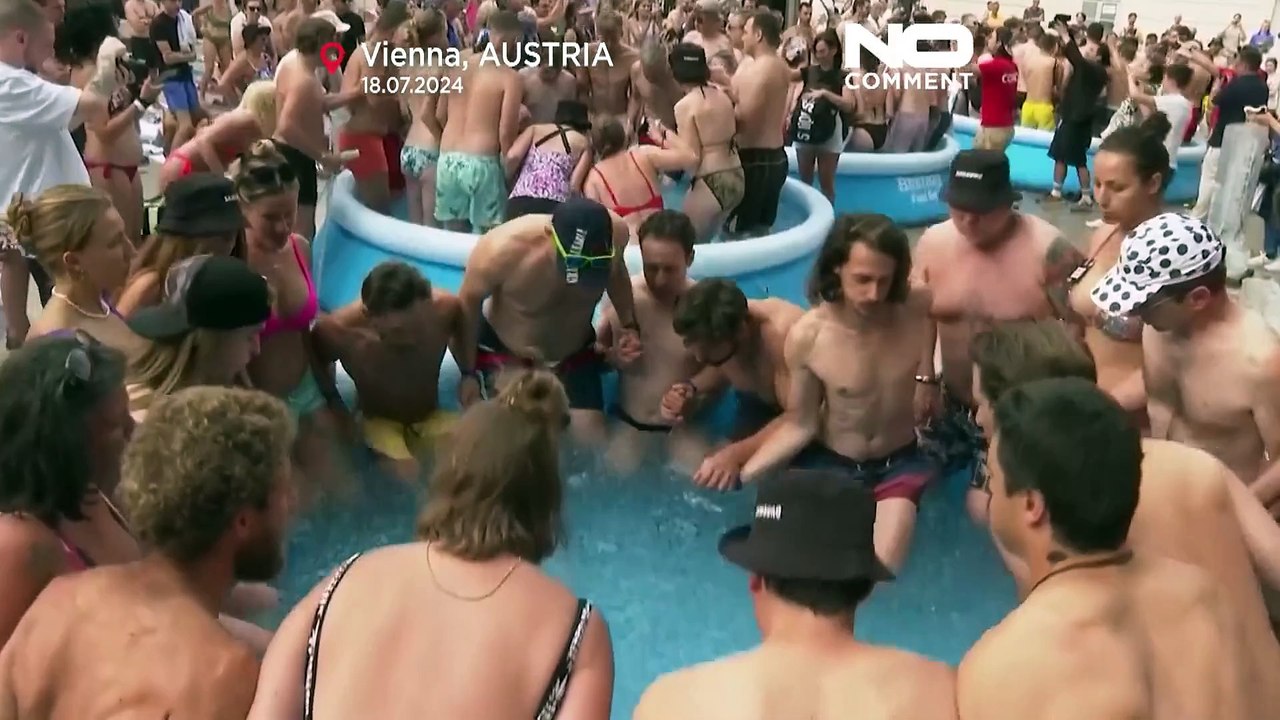 Ultra Ice Challenge in Österreich: Eisbaden gegen Hitze von mehr als 30°!