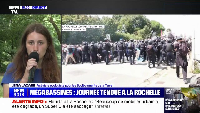 Manifestation anti-mégabassines à La Rochelle: Dans l'ensemble, la manifestation s'est très bien déroulée , affirme Léna Lazarre (Soulèvements de la Terre)