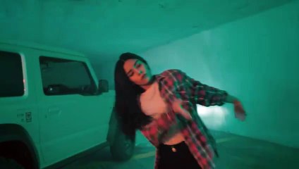 black haired girl dancing