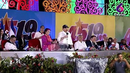 Ortega celebra con música y bailes 45º aniversario de revolución sandinista en Nicaragua