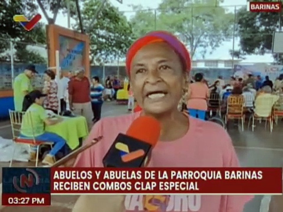 32 Círculos de Abuelos beneficiados con la entrega de combos Clap y atención nutricional en Barinas