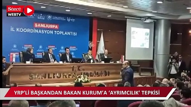 YRP’li başkandan Bakan Kurum’a ‘ayrımcılık’ tepkisi