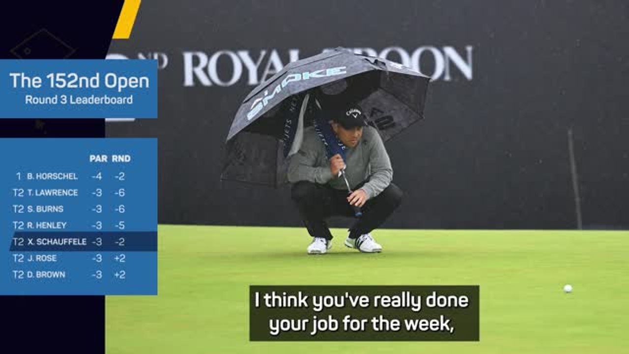 Schauffele only focused on himself heading into tight final day
