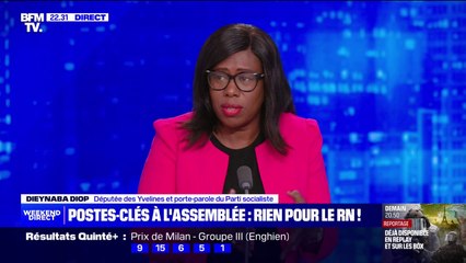 Aucun poste-clé pour le RN à l'Assemblée nationale: "Ils se sont mis dans cette situation tout seuls", déclare Dieynaba Diop (PS-NFP)