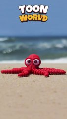 Cute Flexible Octopus Make With 3d Printer