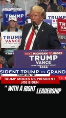 Trump Mock US President Joe Biden