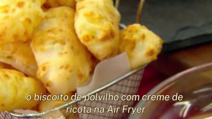  Receita de Biscoito de Polvilho com Creme de Ricota na Air Fryer 