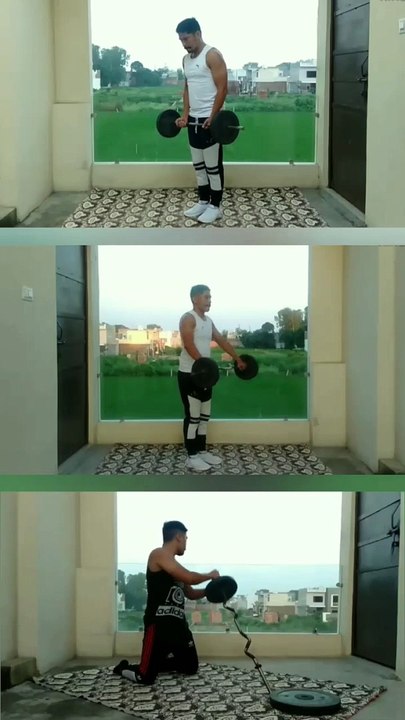 3 Best FULL BODY Workouts with EZ BAR at Home & Gym  #heermlgangaputra #naturalbodybuilding #exercise #fitness #muscle #training #tips #viral