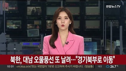 북한, 대남 오물풍선 또 날려…합참 "경기북부로 이동 중"