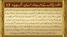 QURAN Para 17 | Udur Translation Only | Quran Urdu |
