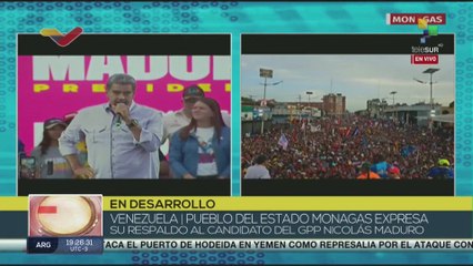 Pdte. Maduro: ¡Monagas le dice al fascismo, que no volverán!