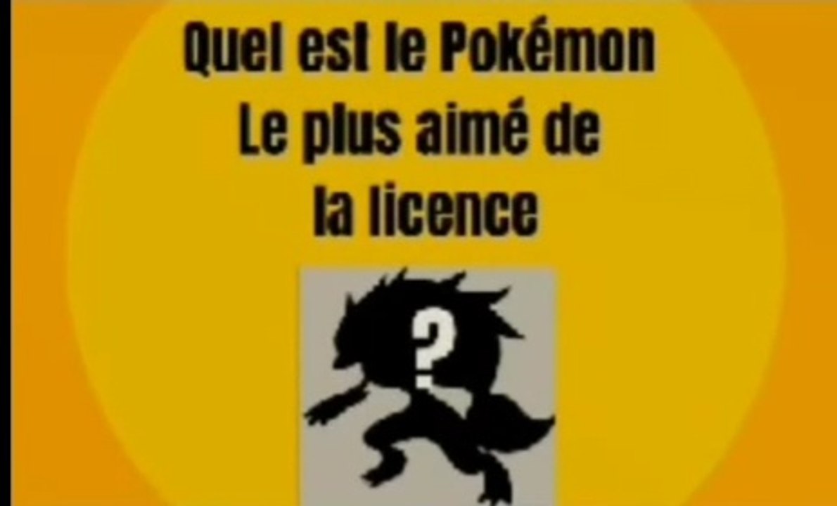 Quel est le pokémon le plus aimée