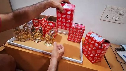 MEGA Unboxing and Review of Radha Krishna Metal Murti Religious Idol Gift for retirement