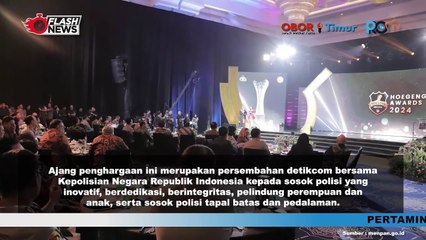 MENTERI PANRB ABDULLAH AZWAR ANAS SERAHKAN PENGHARGAAN POLISI INOVATIF HOEGENG AWARDS 2024