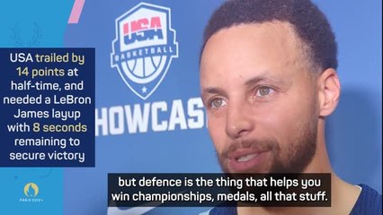 Curry pleased with USA response after narrow win over South Sudan
