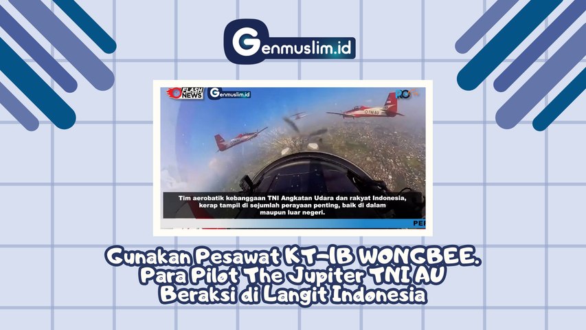 Gunakan Pesawat KT-1B Wongbee Para Pilot The Jupiter TNI AU Beraksi di Langit Indonesia