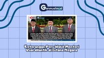 Keterangan PERS dari Para Wakil Menteri Baru Usai Dilantik di Istana Negara