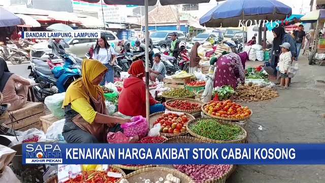 Stok Kosong, Harga Cabai Rawit di Bandar Lampung Tembus Rp75 Ribu per Kilogram
