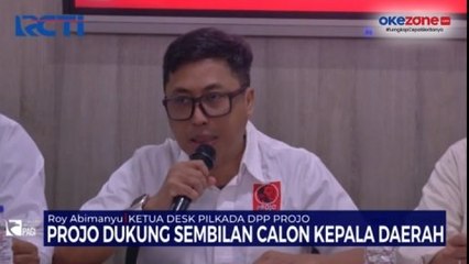 Projo Dukung 9 Calon Kepala Daerah di Pilkada 2024