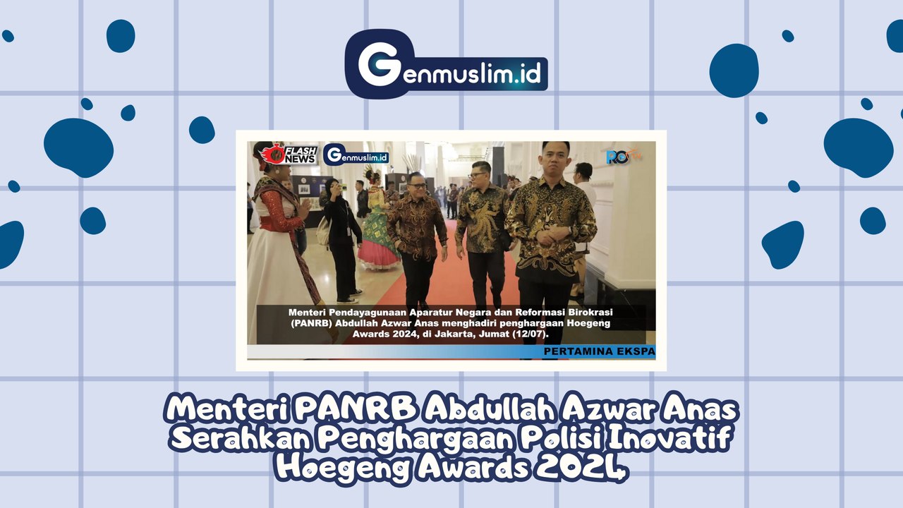 MENPAN RB Abdullah Azwar Anas Serahkan Penghargaan Polisi Inovatif Hoegeng Awards 2024