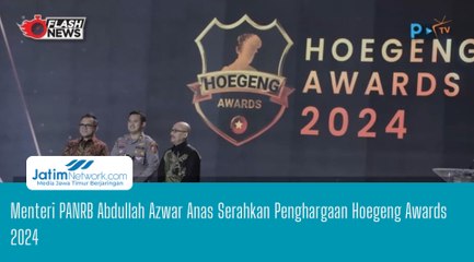 Menteri PANRB Abdullah Azwar Anas Serahkan Penghargaan Hoegeng Awards 2024