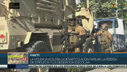 Inseguridad y violencia generan riesgo social en Haití