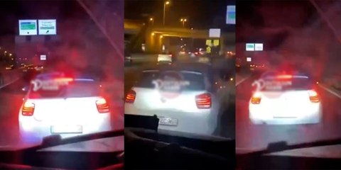 Pes dedirten anlar: Hasta taşıyan ambulansa yol vermedi!