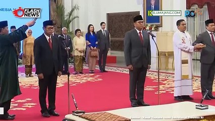 Presiden Jokowi Lantik  Wamen Baru di Kabinet Indonesia Maju Wamenkeu, Wamenives dan Wamentan
