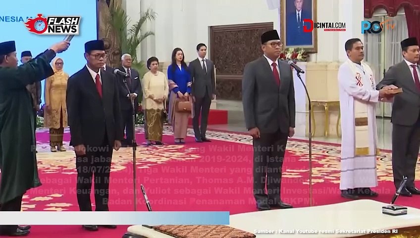 Jokowi Lantik Tiga Wakil Menteri Baru di Kabinet Indonesia Maju