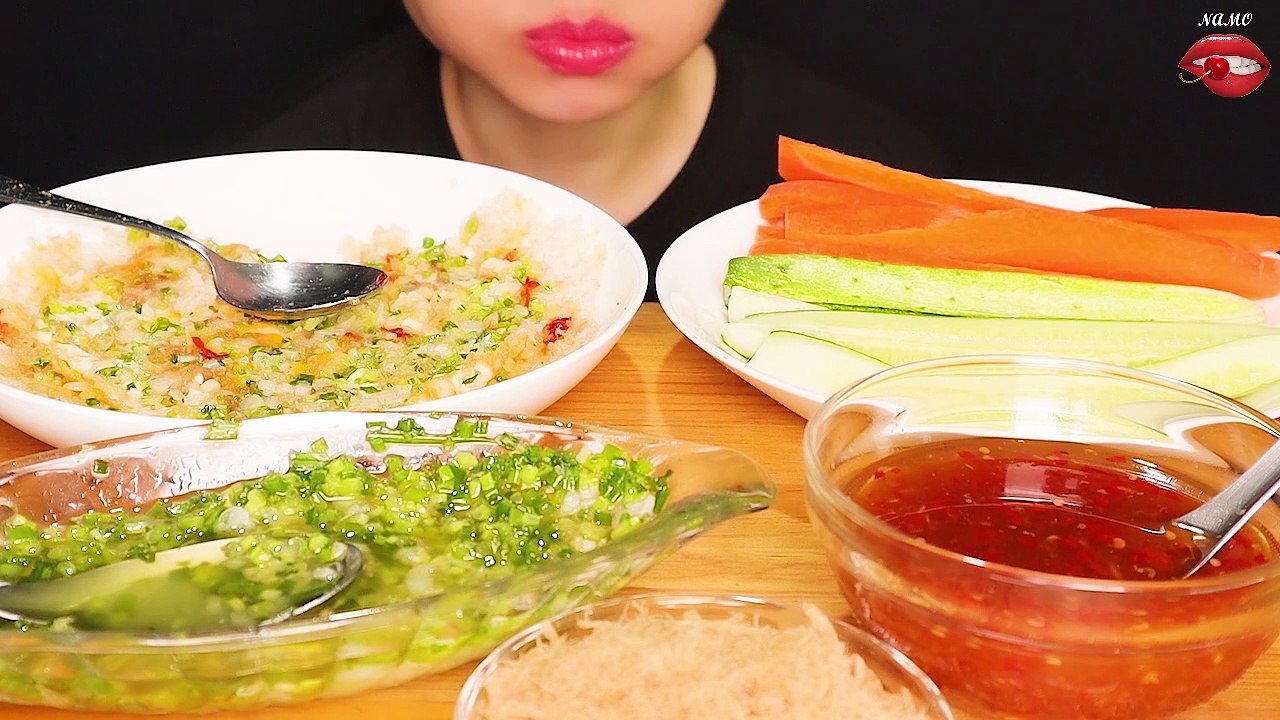 ASMR Scorched Rice With Onions and Sauce, Mukbang, Eating Sounds, Eating Show | NAMO MUKBANG