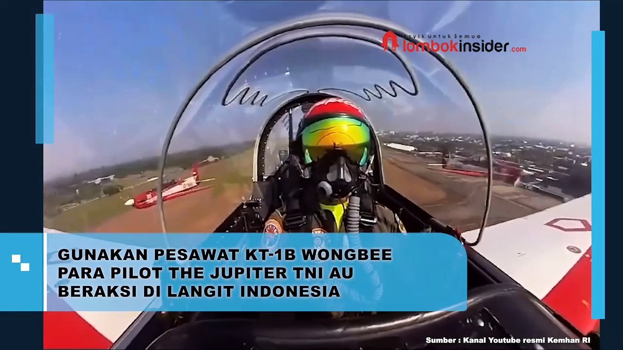 GUNAKAN PESAWAT KT-1B WONGBEE PARA PILOT THE JUPITER TNI AU BERAKSI DI LANGIT INDONESIA