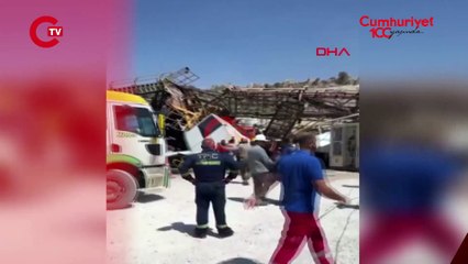 Son Dakika... Gabar Dağı'nda petrol arama sahasında sondaj kulesi devrildi İşçiler kule altında kaldı