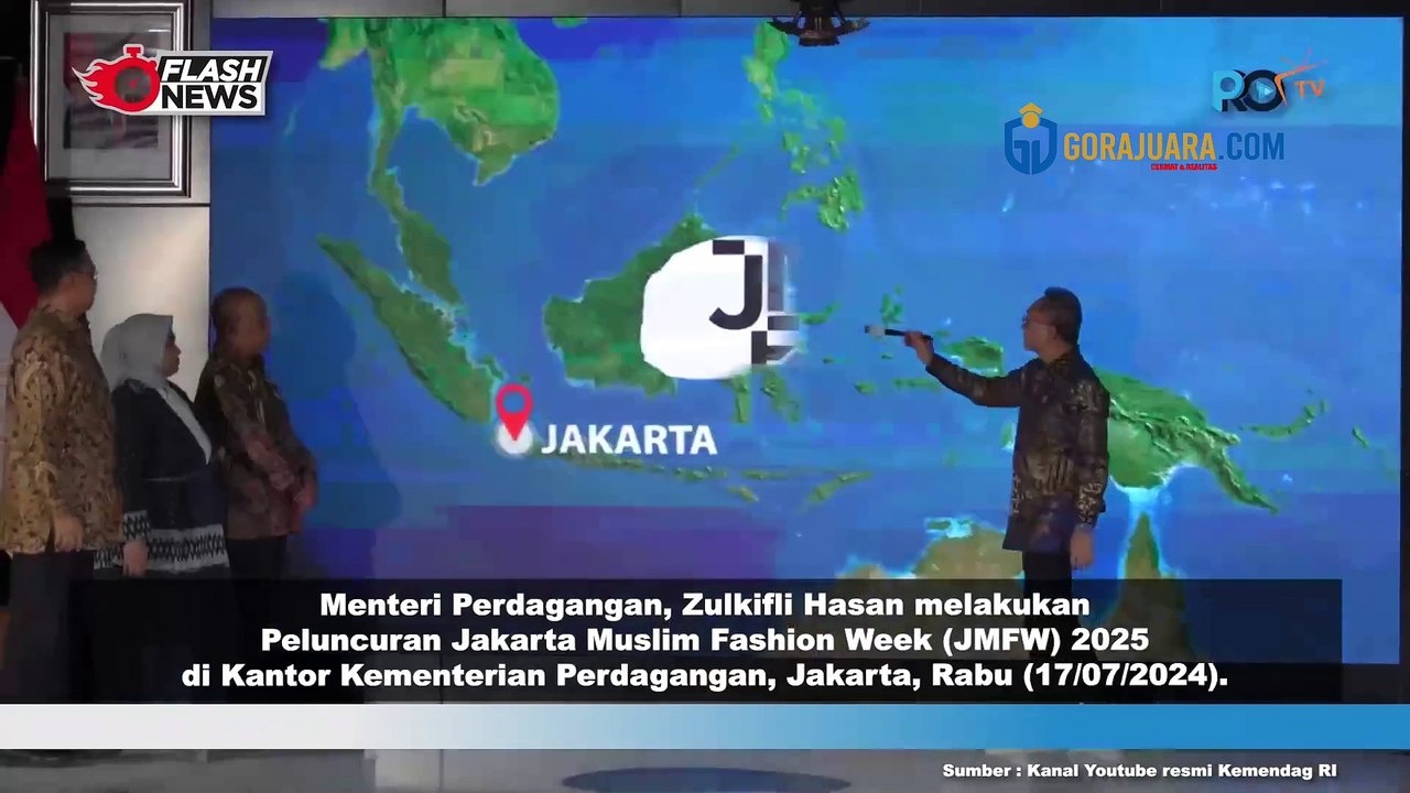 MENDAG ZULKIFLI HASAN LAKUKAN PELUNCURAN JAKARTA MUSLIM FASHION WEEK (JMFW) 2025