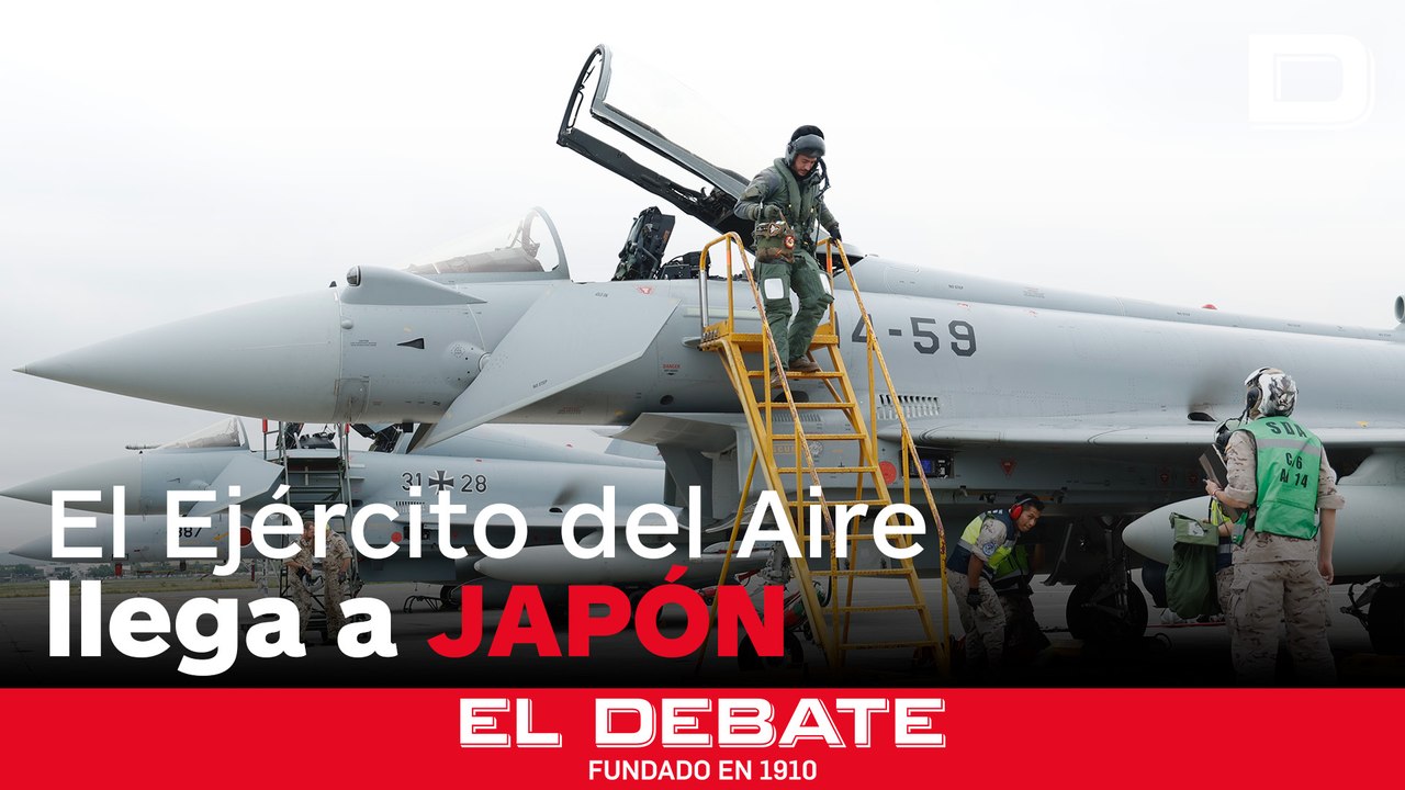 Los cazas españoles del Ejército del Aire aterrizan por primera vez en Japón