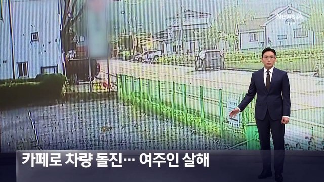 카페로 차량 돌진 후 흉기로 여주인 살해